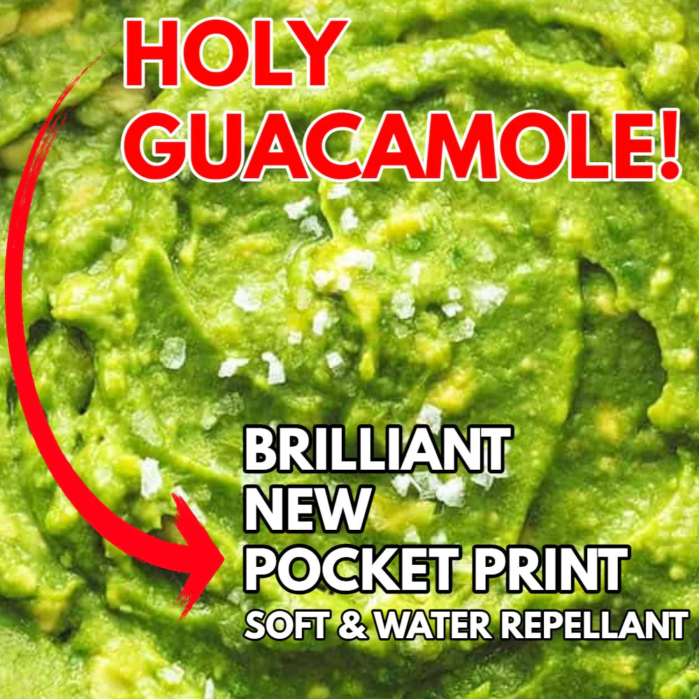 Brilliant! Avocado’s pocket print look like Guac.  Yes!