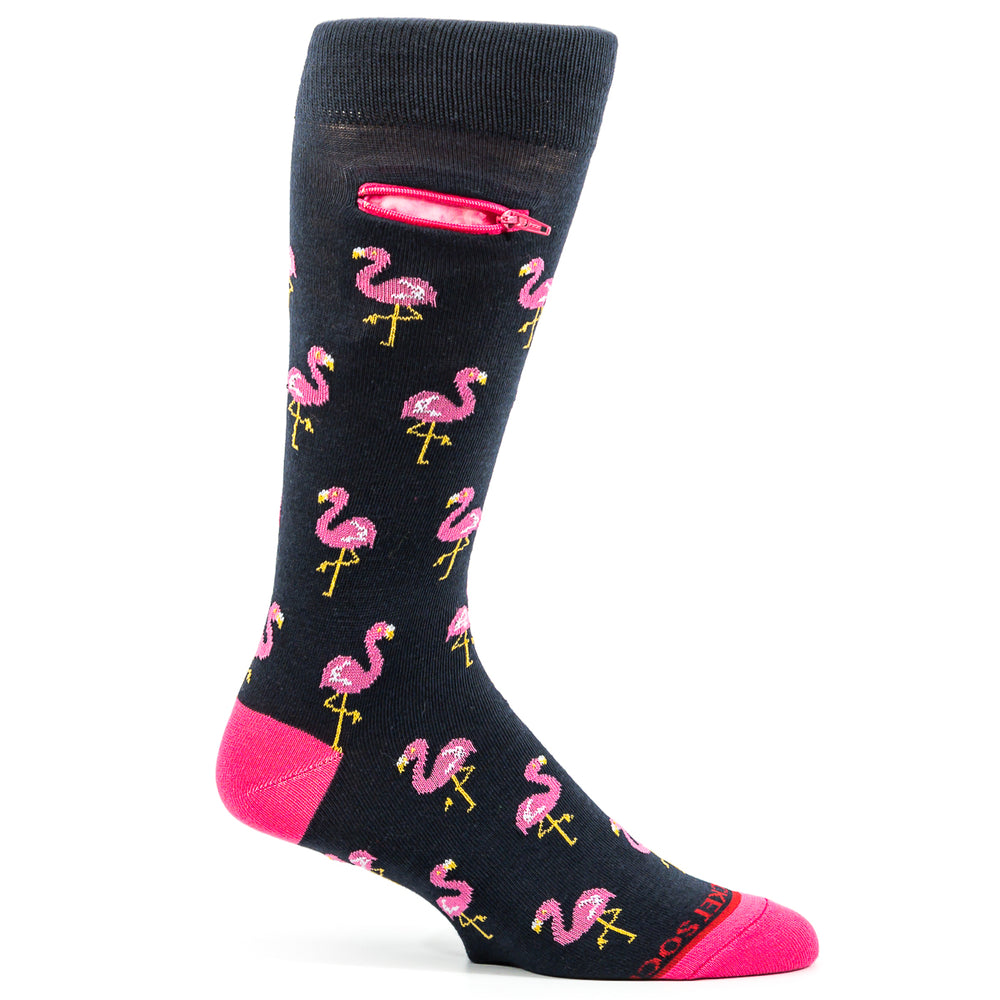 
                  
                    Pocket Socks® Flamingos on Navy, Blue, Mens
                  
                