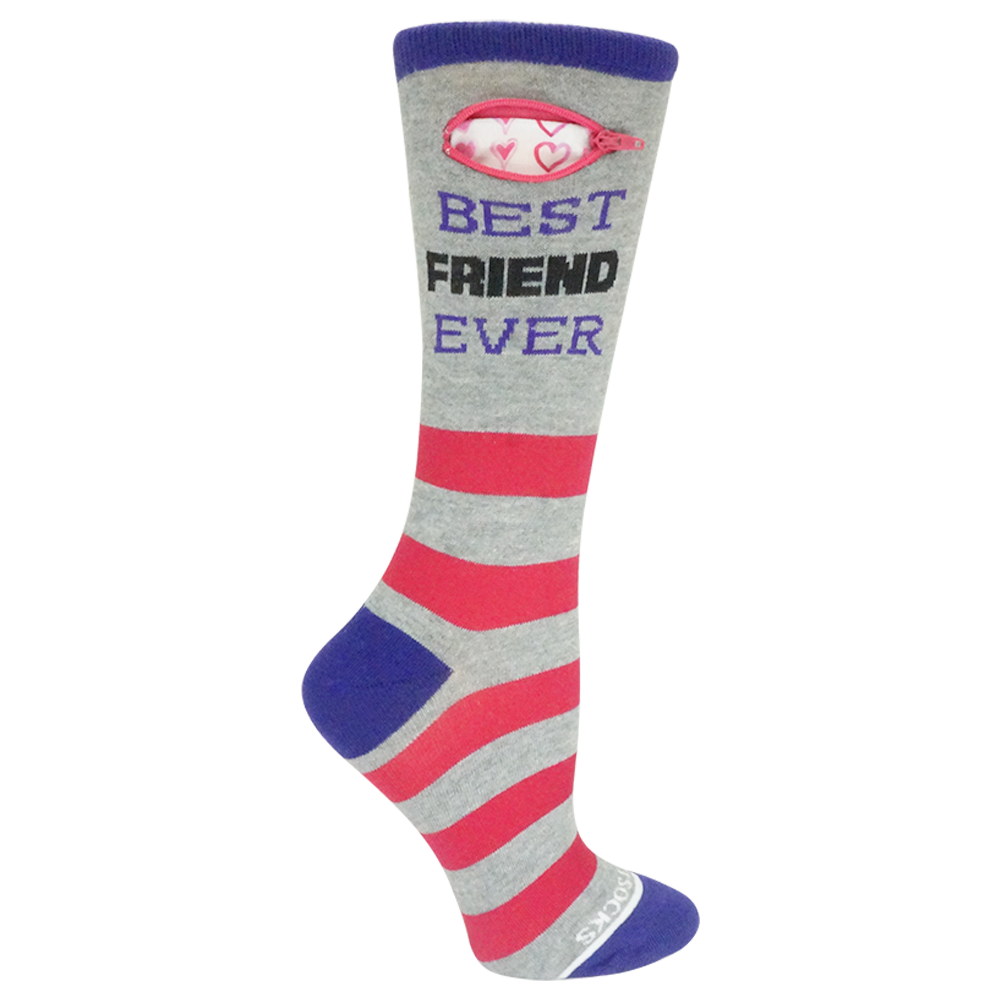 
                  
                    Pocket Socks® Best Friend, Rugby Stripe, Purple/Pink, Womens
                  
                