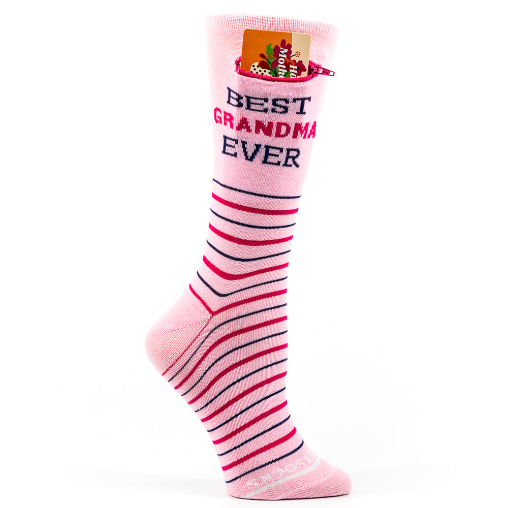 Pocket Socks® Best Grandma, Womens