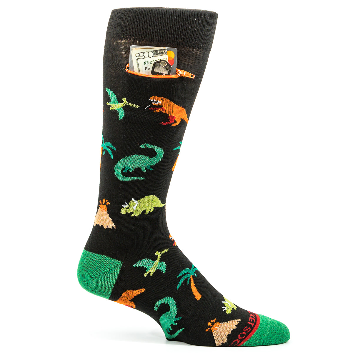 Pocket Socks® Dinosaurs, Mens