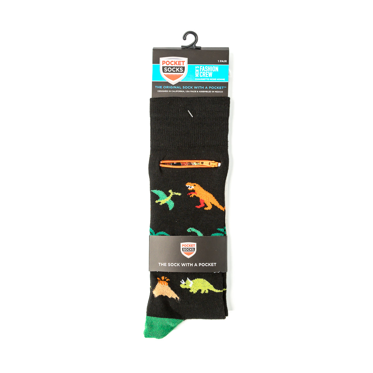 Pocket Socks® Dinosaurs, Mens