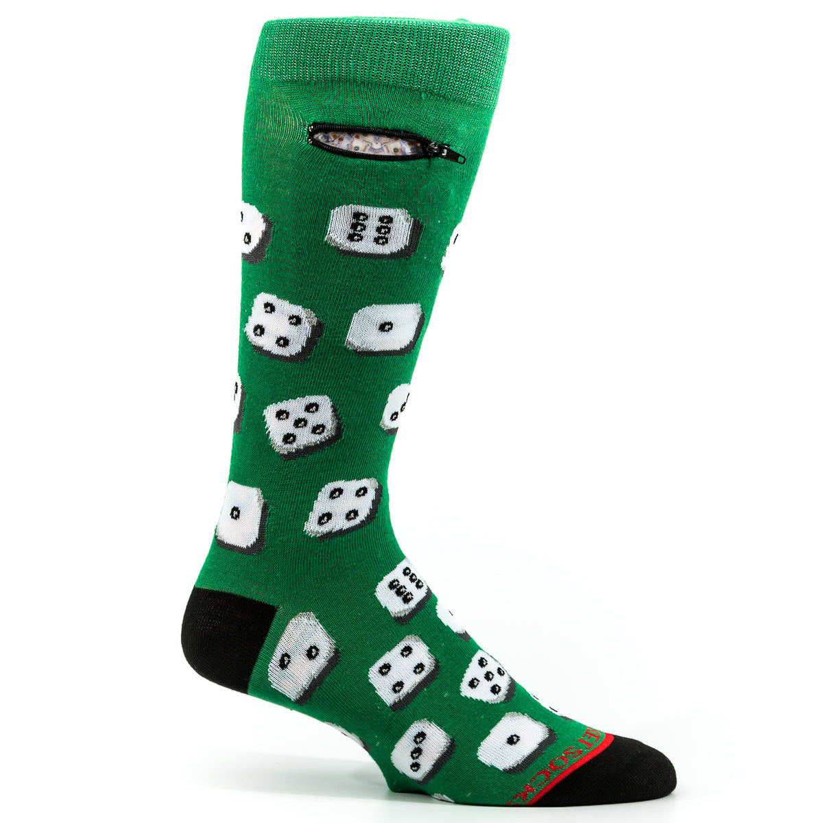 
                  
                    Pocket Socks® Dice on Green, Mens
                  
                