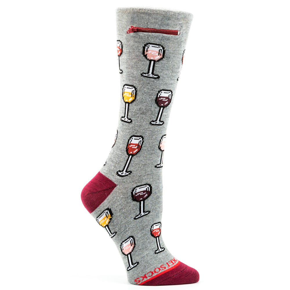 
                  
                    Pocket Socks® Wine Shades on Grey, Womens
                  
                