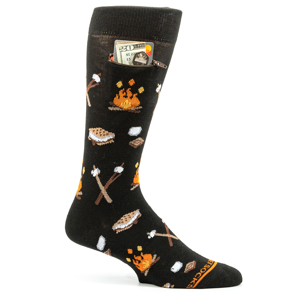 Pocket Socks® Campfire n Smores, Mens