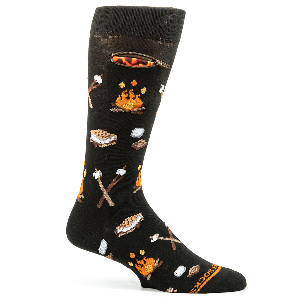 Pocket Socks® Campfire n Smores, Mens