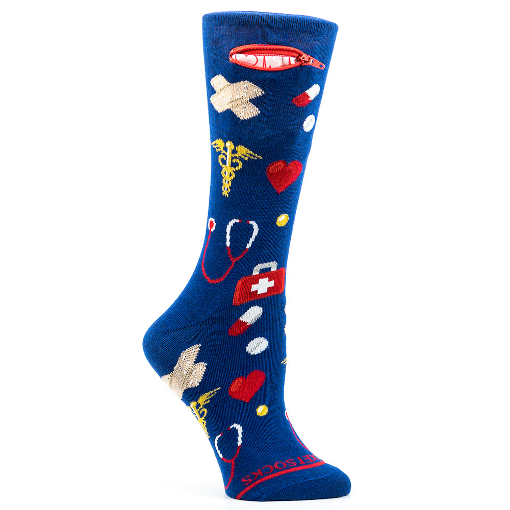 
                  
                    Pocket Socks® Healthcare on Blue, Womens
                  
                