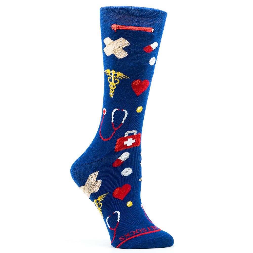 
                  
                    Pocket Socks® Healthcare on Blue, Womens
                  
                