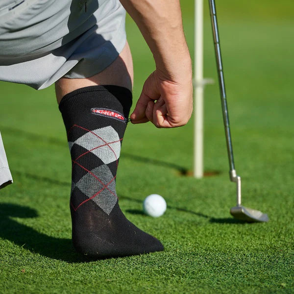 Dads & Dudes love putting golf tees, ball markers and other goodies in their Pocket Socks.