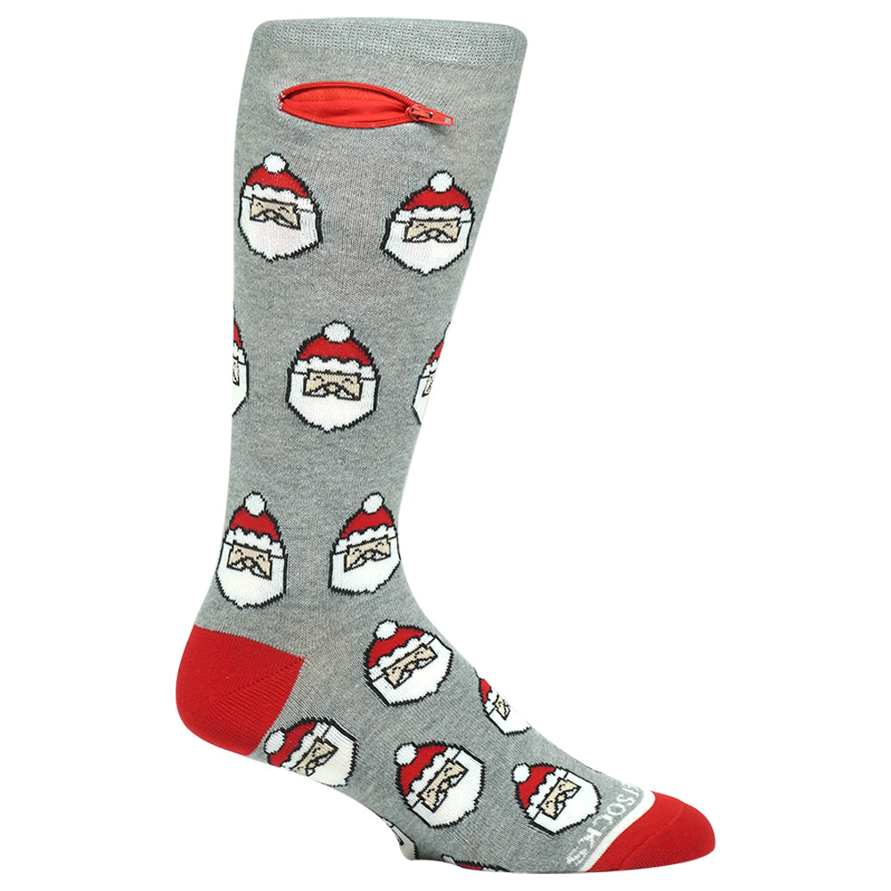 Pocket Socks®, Santa Faces (One Size Fits Most)