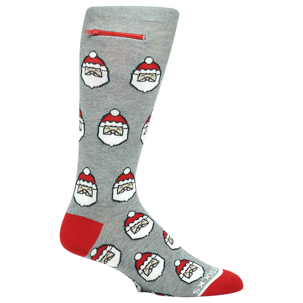 Pocket Socks®, Santa Faces (One Size Fits Most)