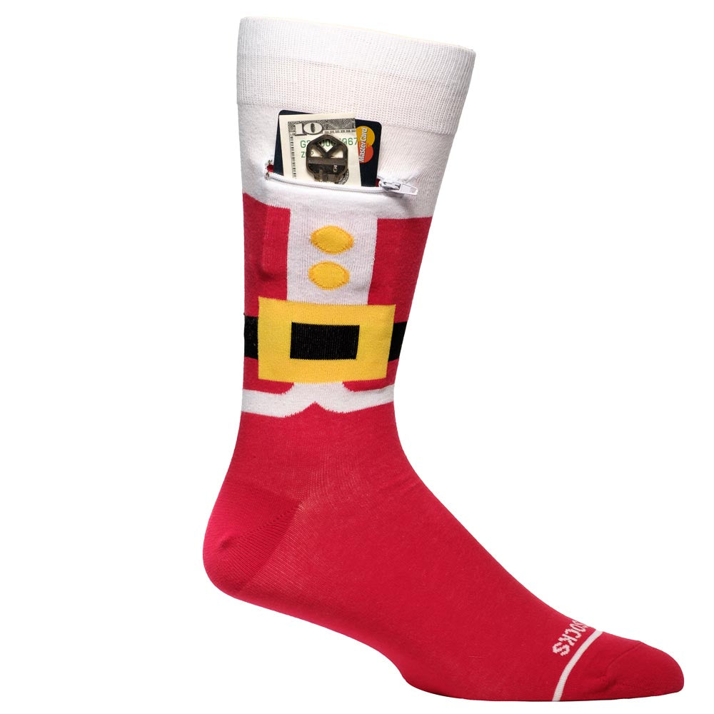 Pocket Socks®, Santa Suit (One Size Fits Most)