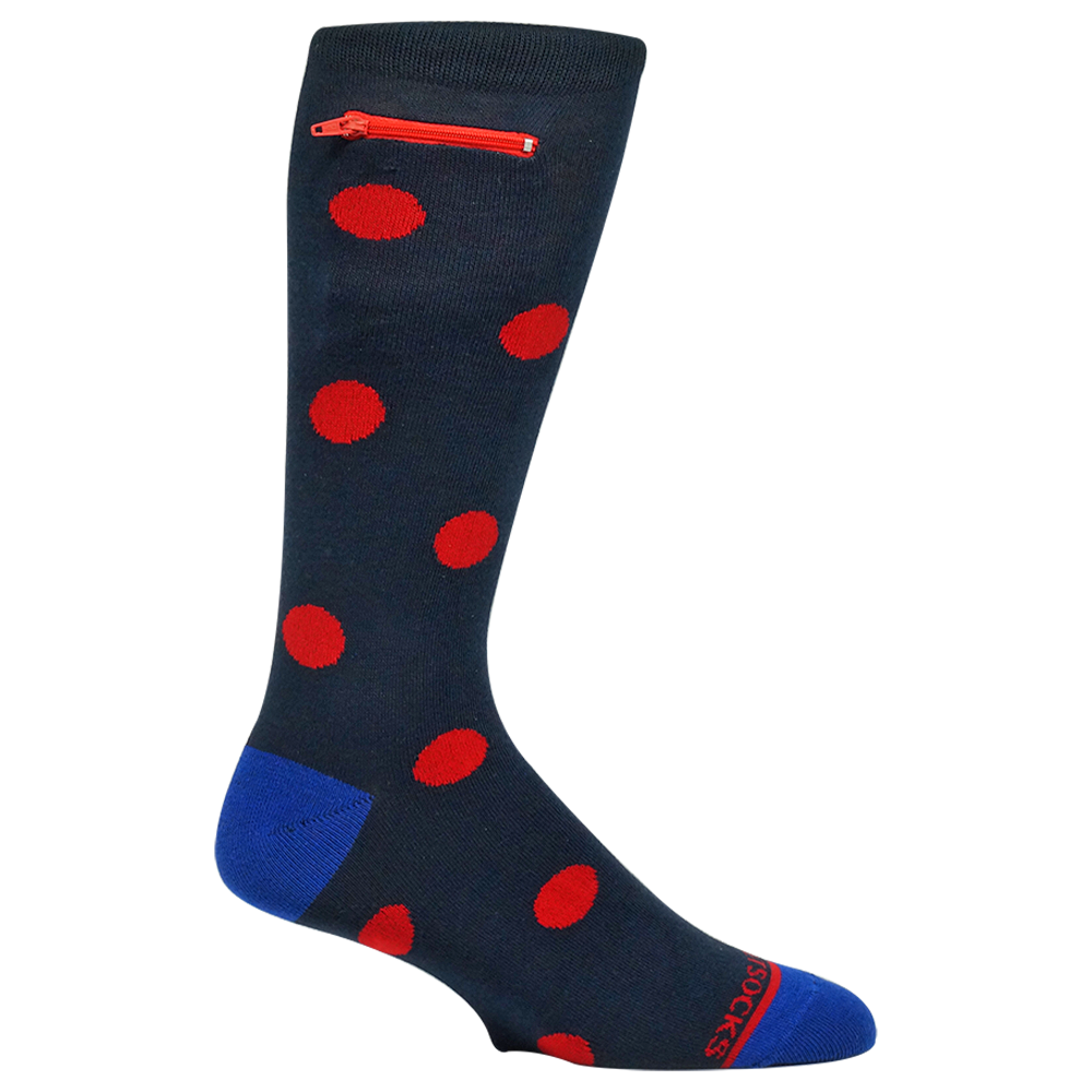 
                  
                    Pocket Socks® Navy Red, Mens
                  
                