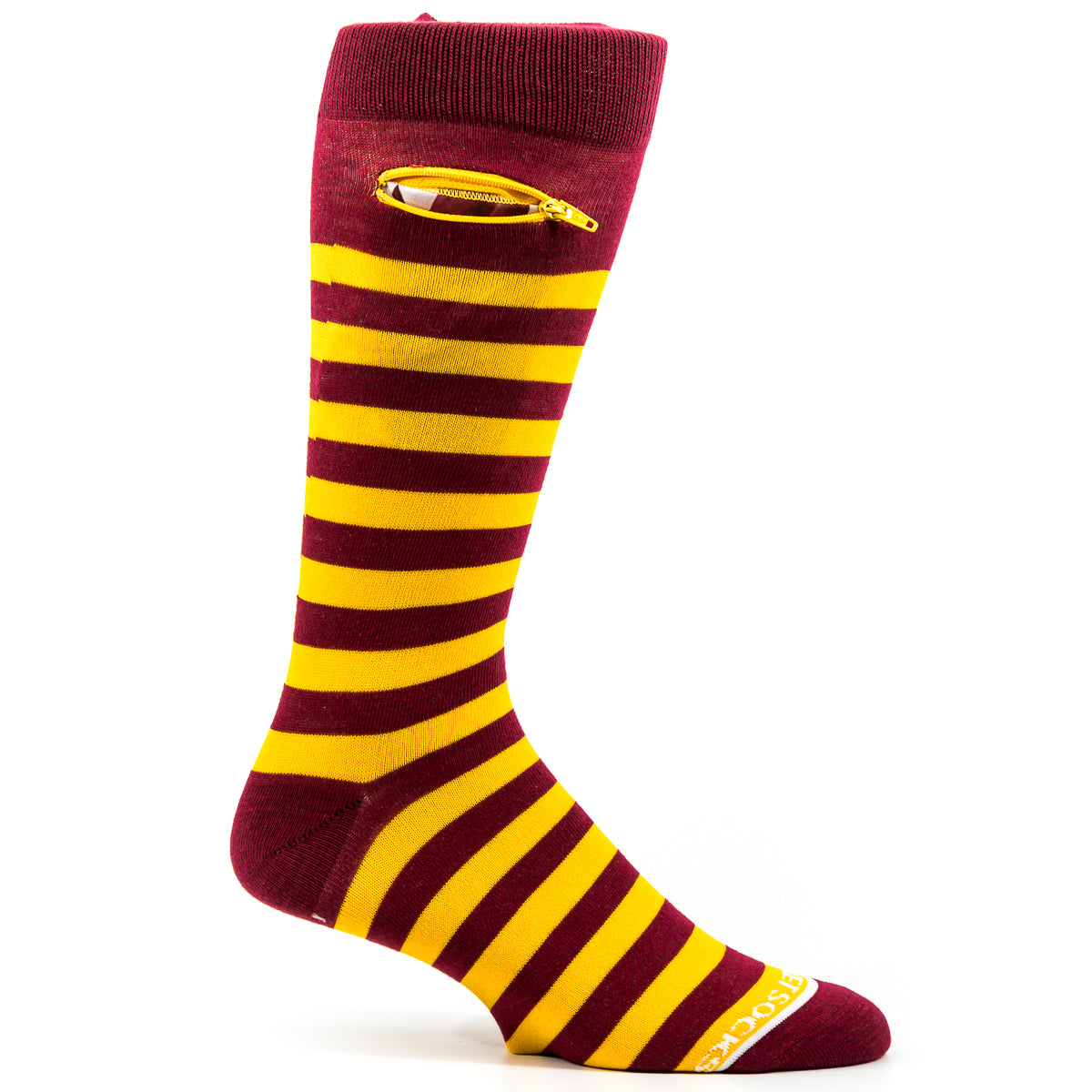 Cardinal - Yellow/Gold, Fashion Crew Pocket Socks®