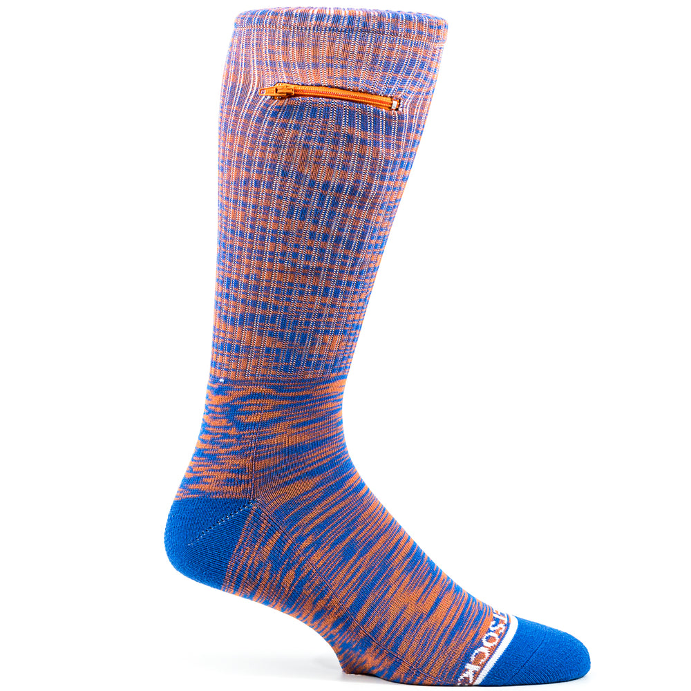 
                  
                    Orange - Royal Blue, Sport Crew Pocket Socks®
                  
                