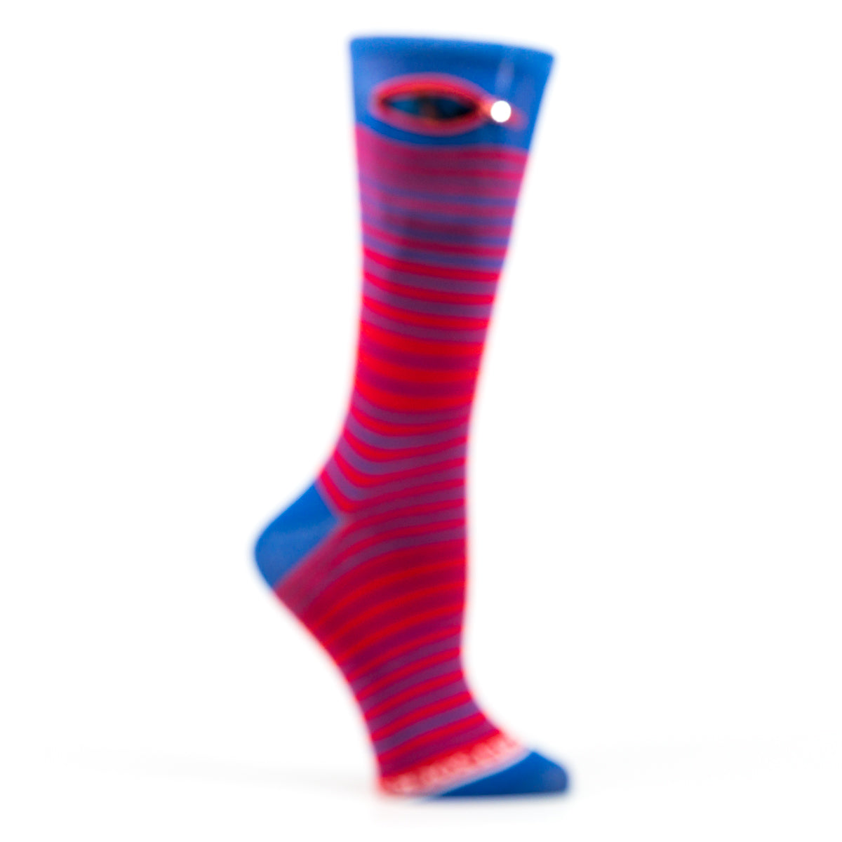 
                  
                    Red - Blue, Fashion Crew Pocket Socks®
                  
                