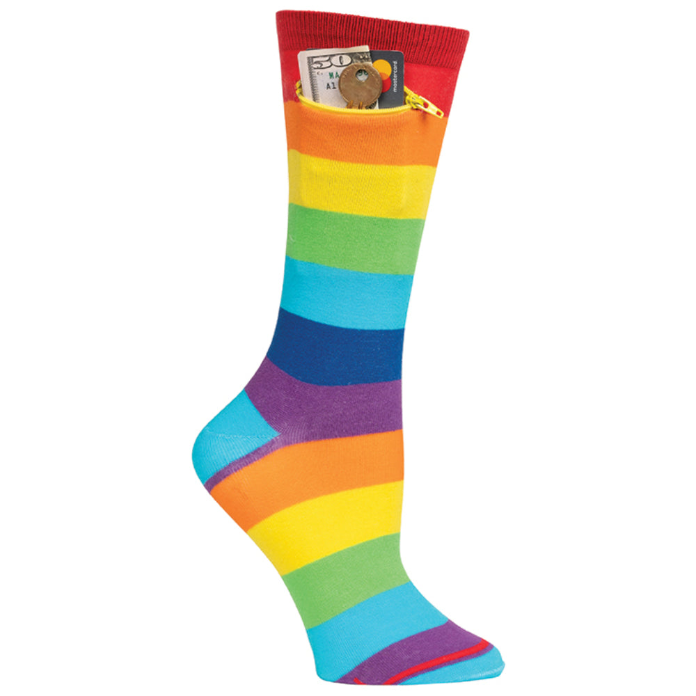 Pocket Socks®, Rainbow, Womens