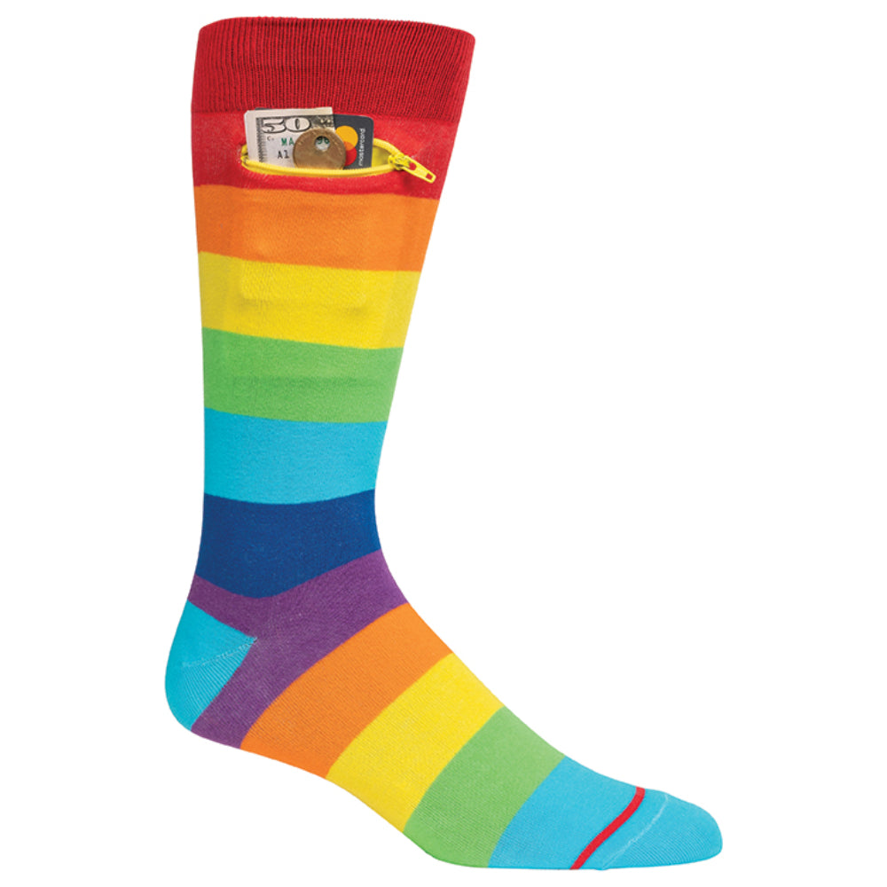 
                  
                    Pocket Socks®, Rainbow, Mens
                  
                