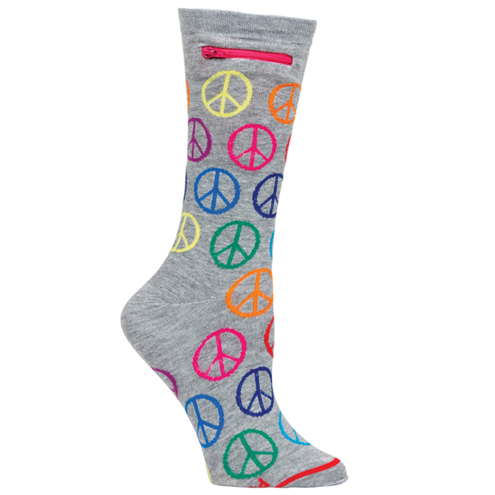 Pocket Socks® Peace & Love, Womens - Deluxe