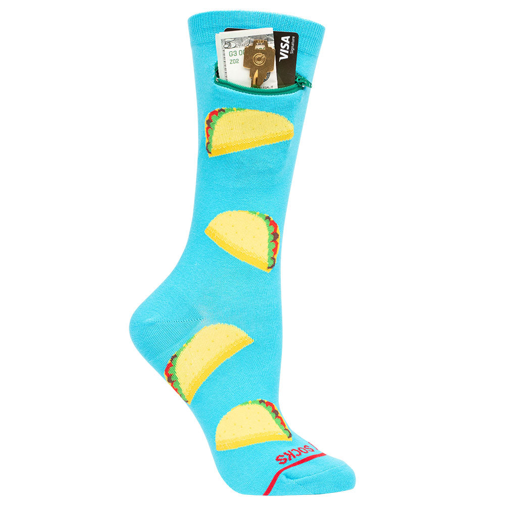 Pocket Socks®, Taco Time, Womens Deluxe