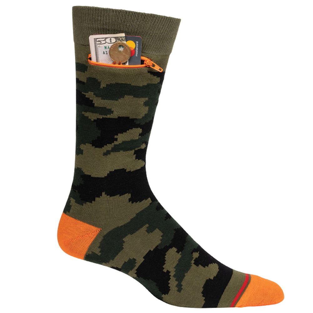 Pocket Socks®, Camo, Mens Deluxe