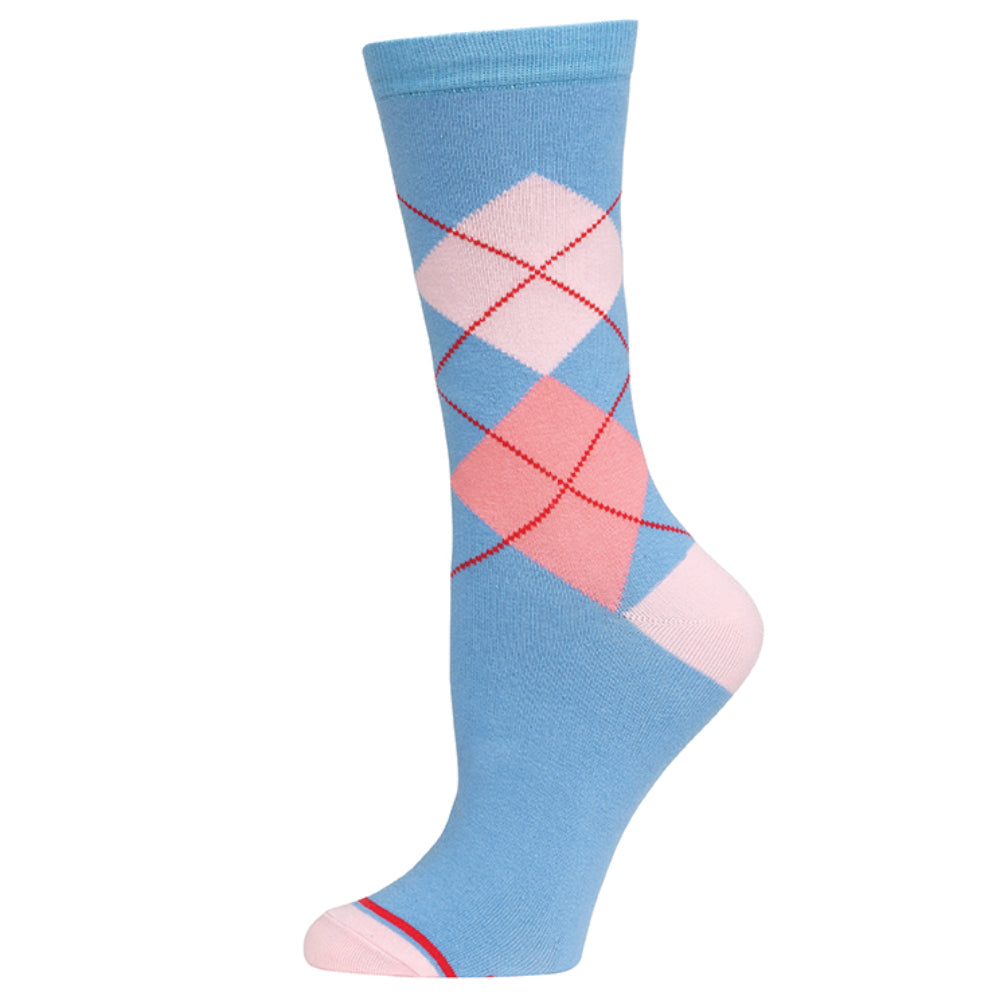 Pocket Socks®, Periwinkle Argyle, Womens