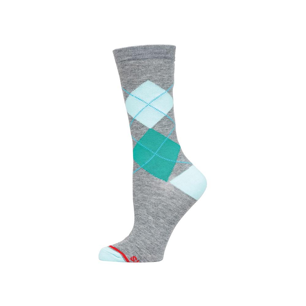 
                  
                    Pocket Socks®, Grey Argyle, Womens
                  
                