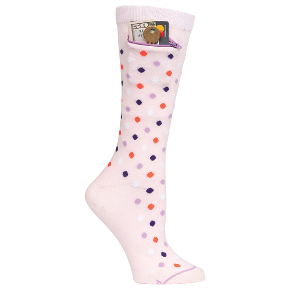 
                  
                    Pocket Socks®, Multi Dot Blush, Womens
                  
                