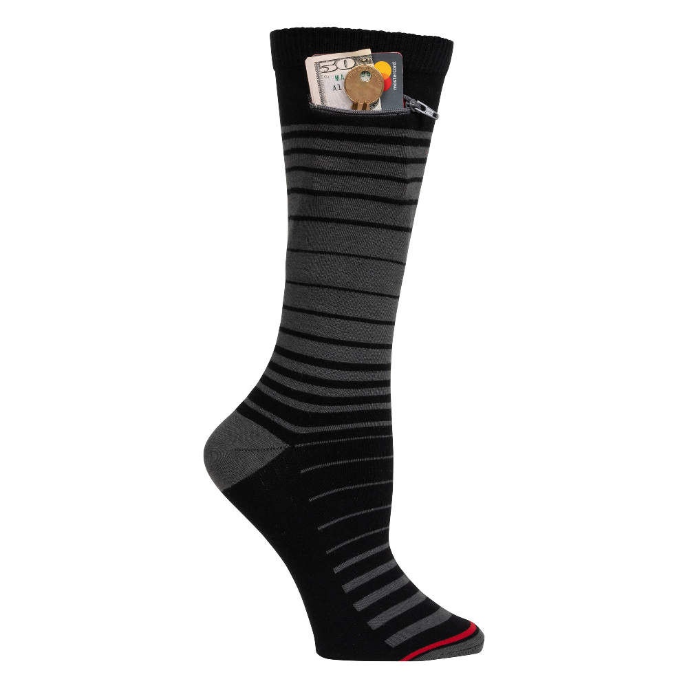 Pocket Socks®, Ombre Black, Womens