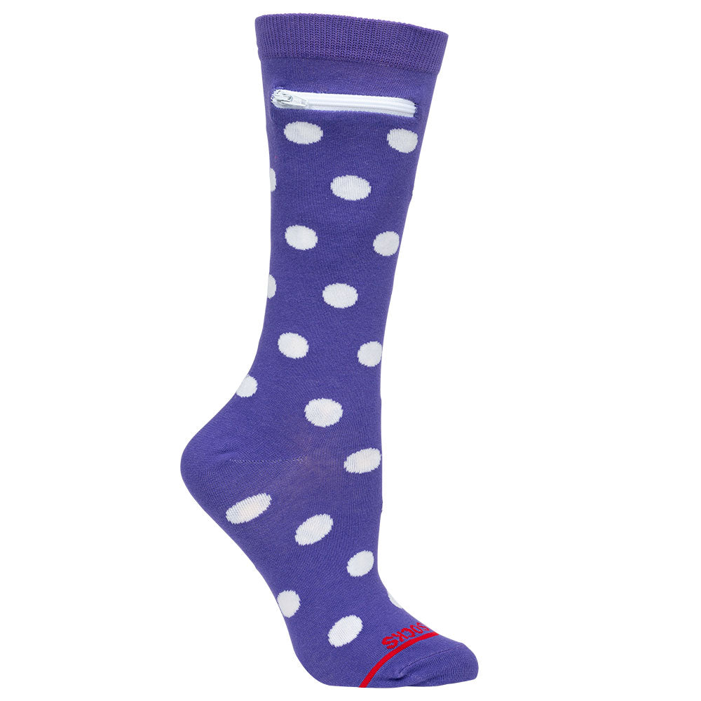 Pocket Socks®, Purple+Dot, Womens
