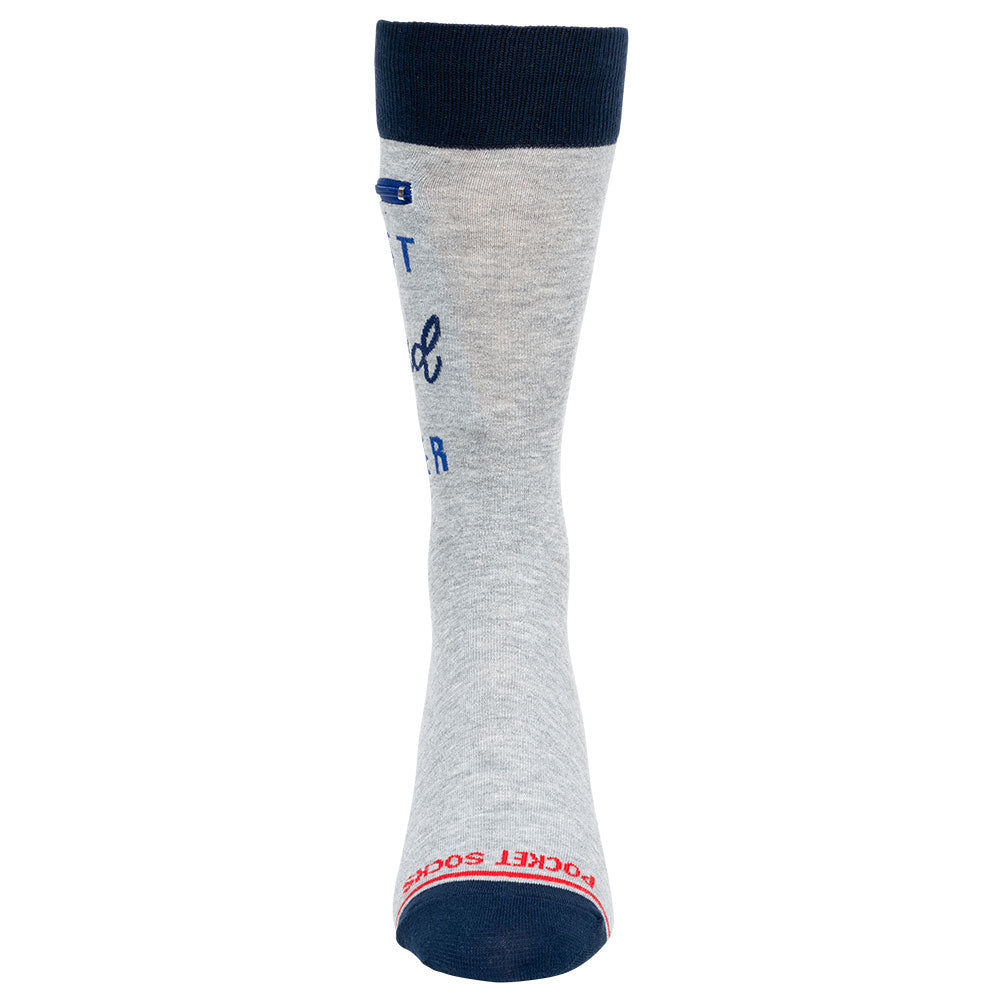 
                  
                    Pocket Socks® Best Dad Ever, Grey, Mens
                  
                