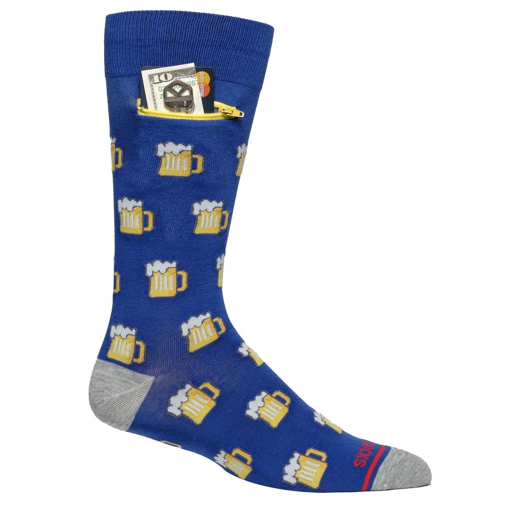 Pocket Socks®, Beer Me, Mens