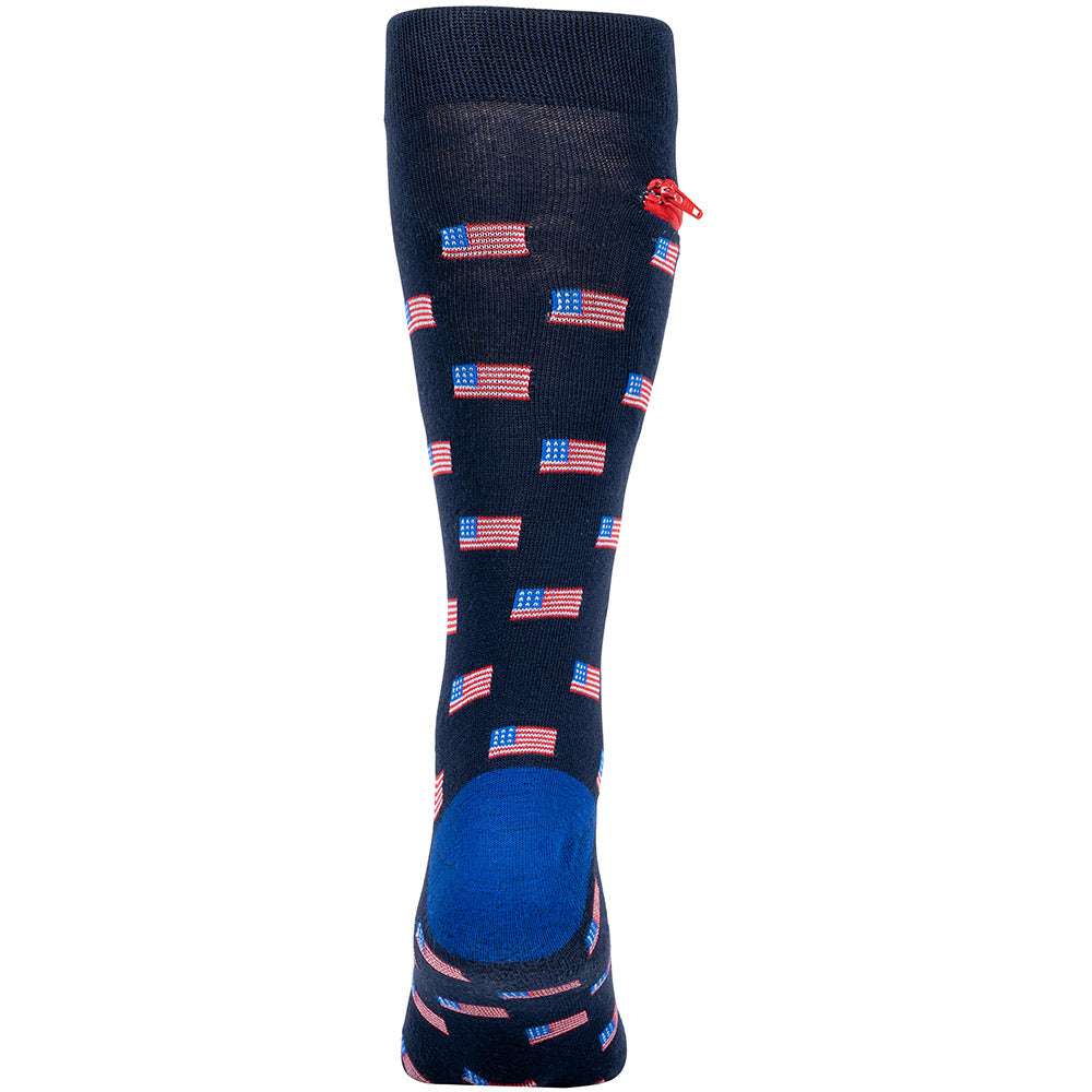Pocket Socks®, USA Flags, Mens Deluxe