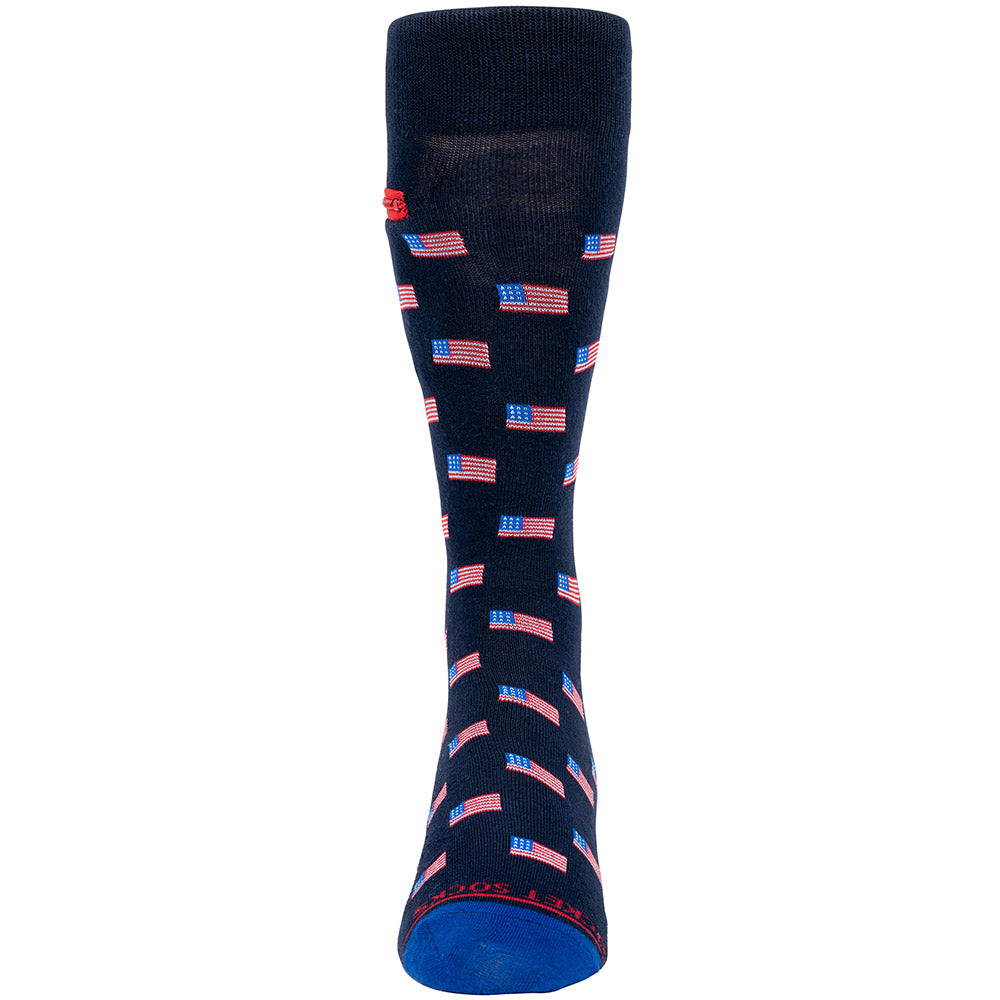 Pocket Socks®, USA Flags, Mens Deluxe