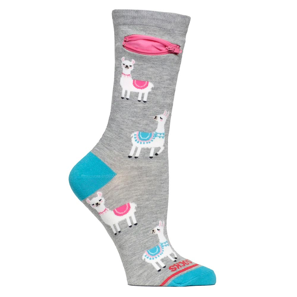 Pocket Socks®, Llama, Womens