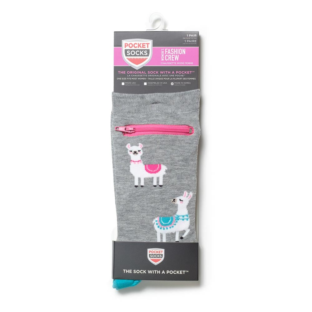 Pocket Socks®, Llama, Womens