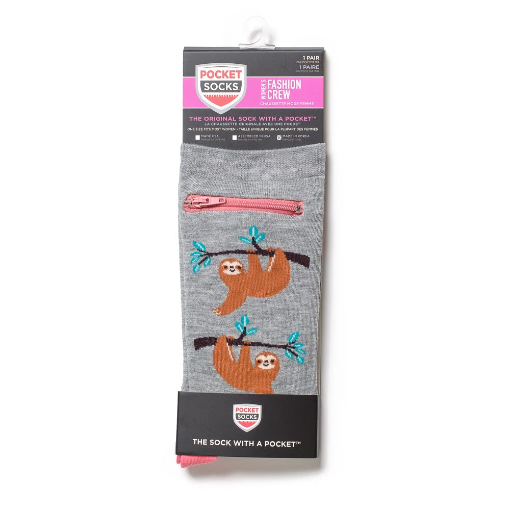 Pocket Socks®, Sloth, Womens