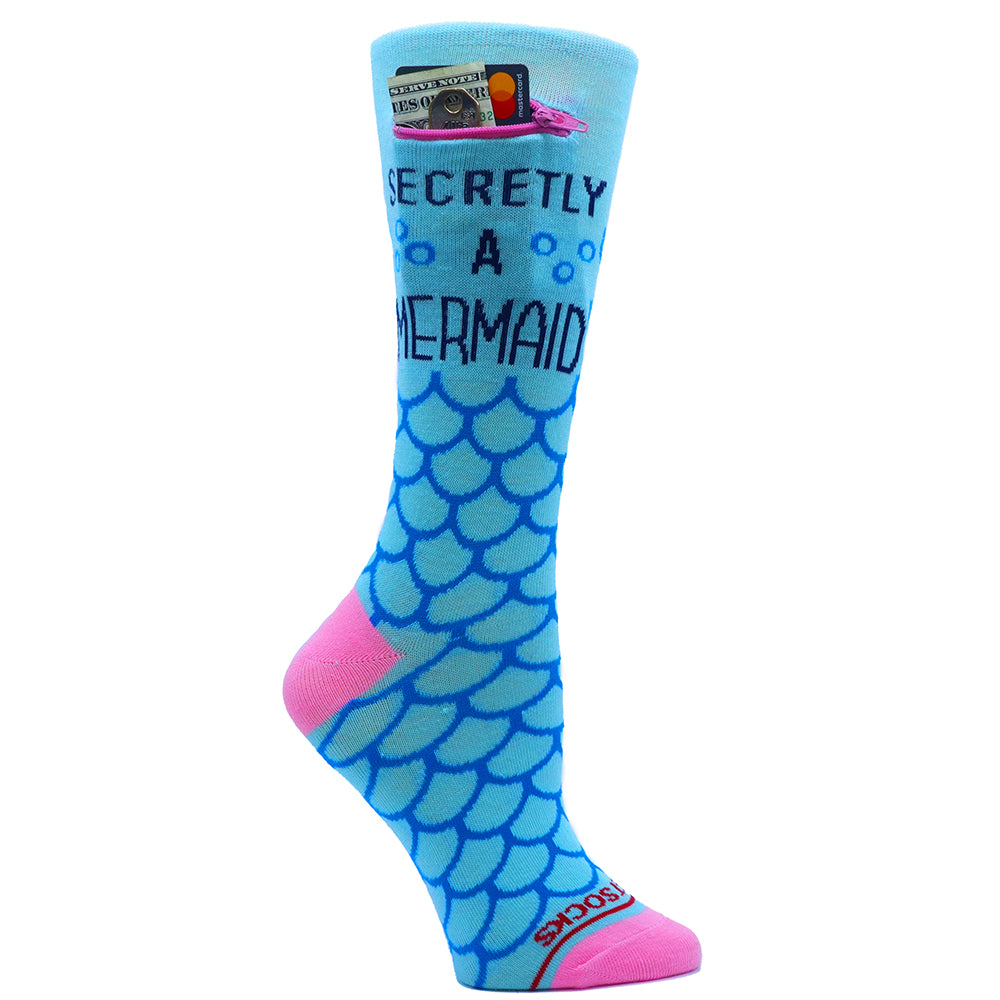 Pocket Socks® Mermaid, Womens