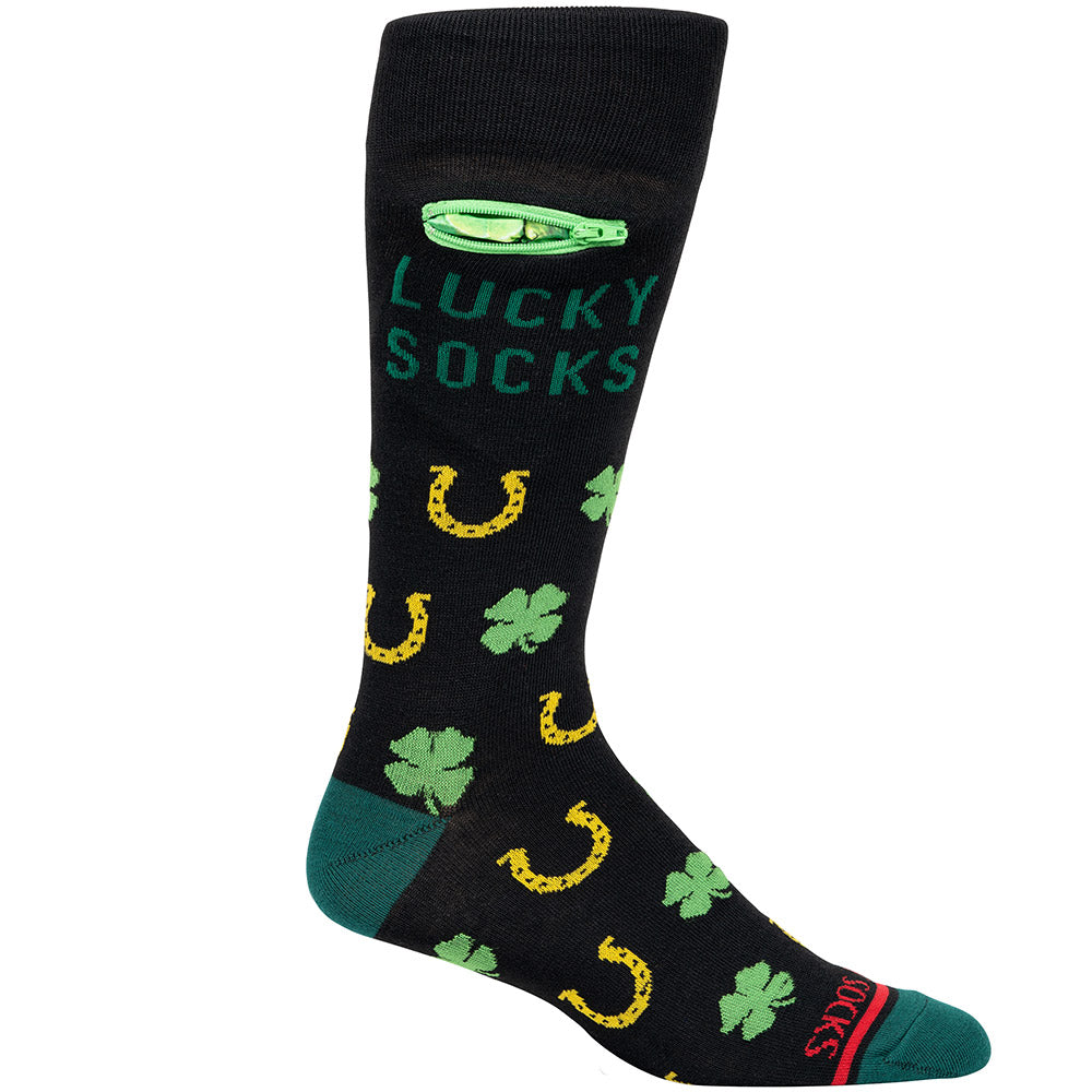 Pocket Socks® Lucky Socks, Mens Deluxe