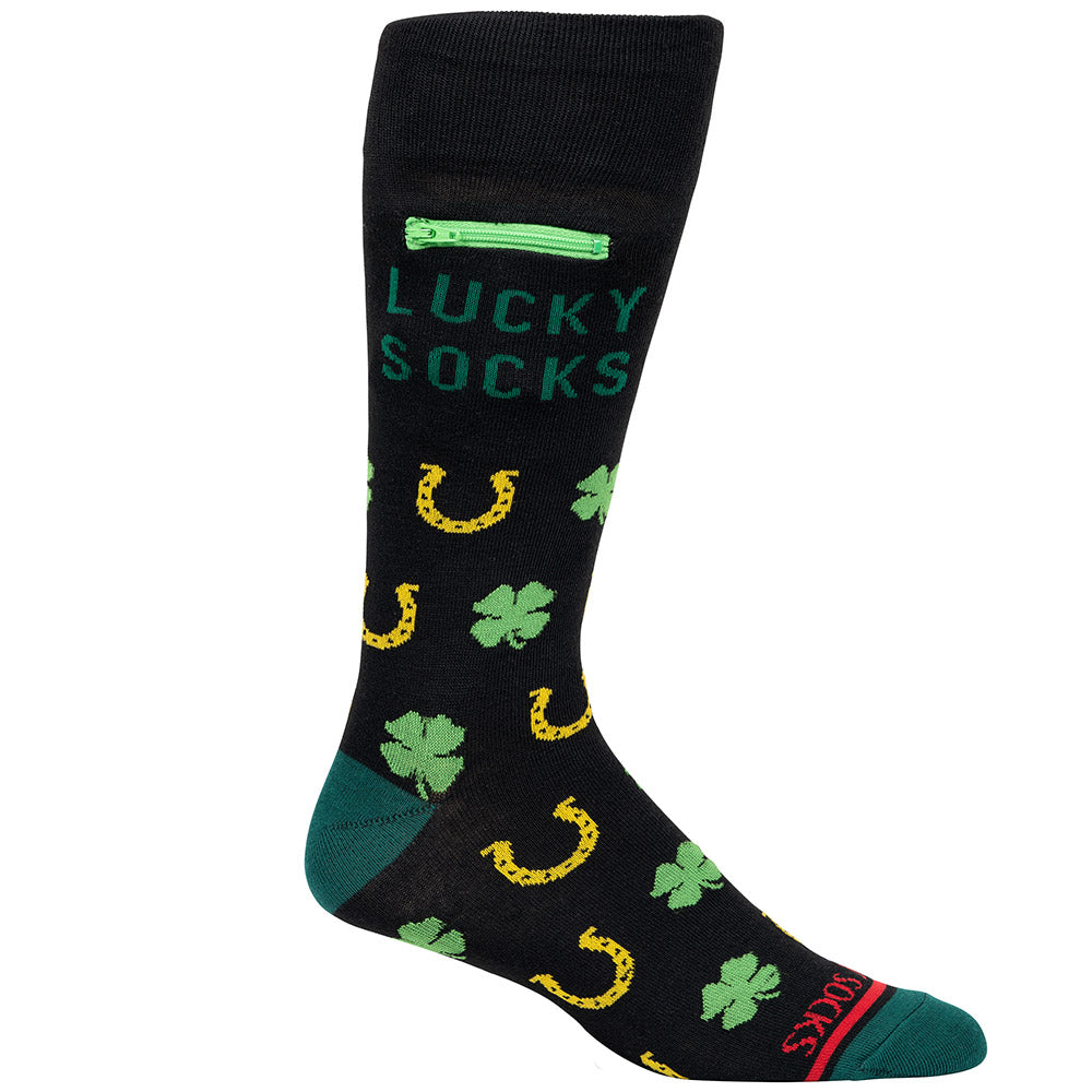 Pocket Socks® Lucky Socks, Mens Deluxe