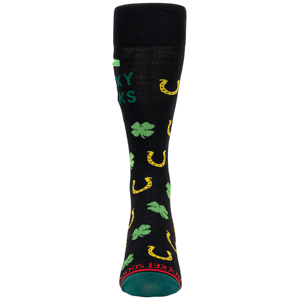 Pocket Socks® Lucky Socks, Mens Deluxe