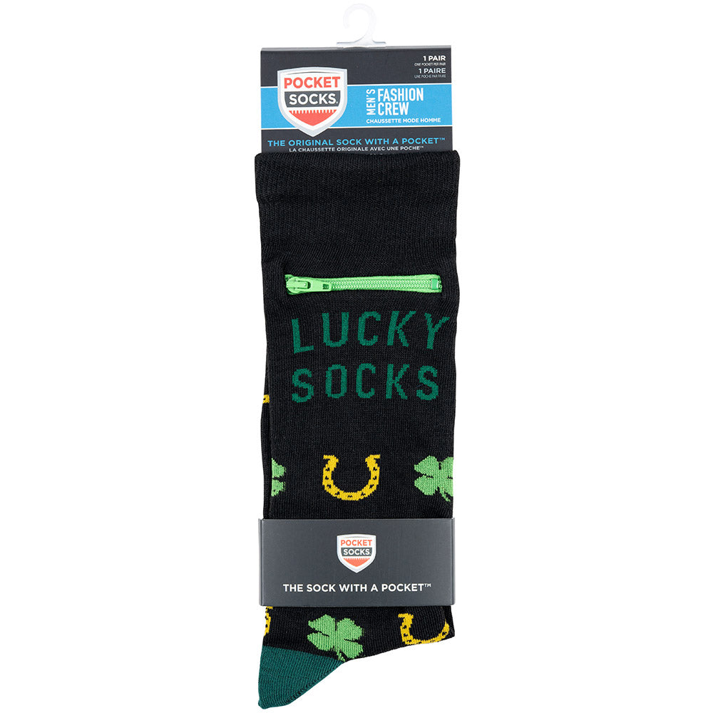 Pocket Socks® Lucky Socks, Mens Deluxe