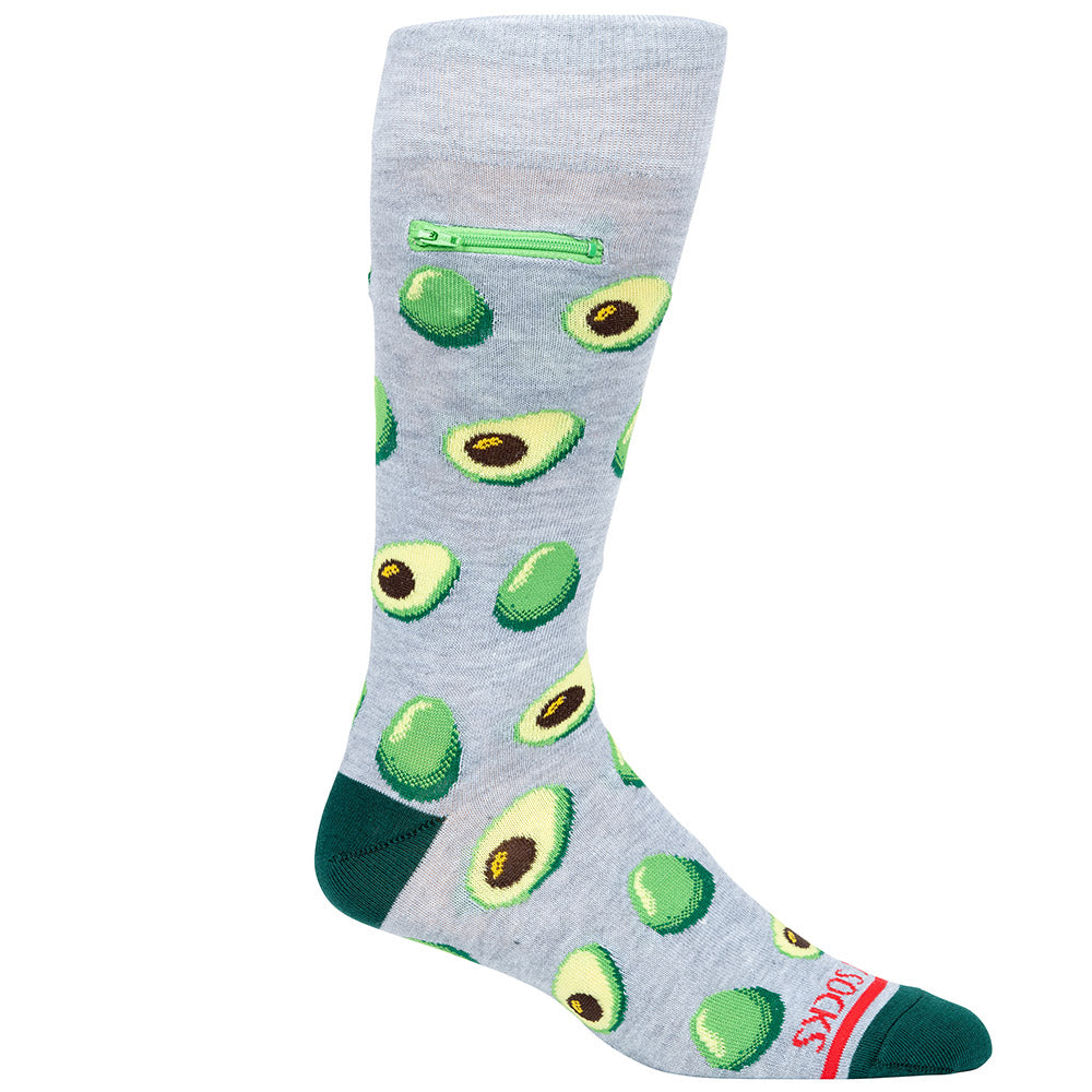 Pocket Socks®, Avocado, Mens