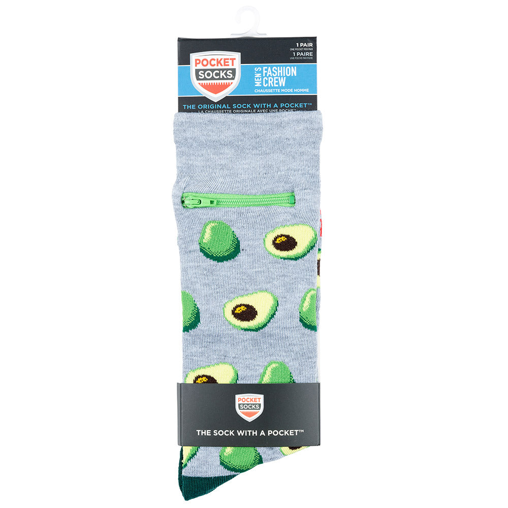 Pocket Socks®, Avocado, Mens