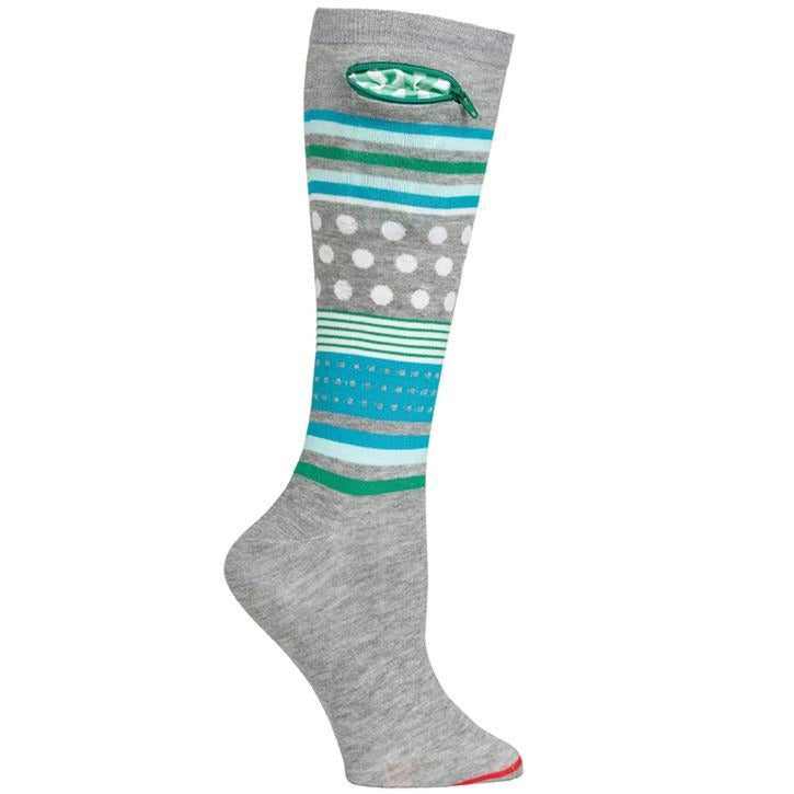 Pocket Socks®, Mixed Pattern Knee High, Womens