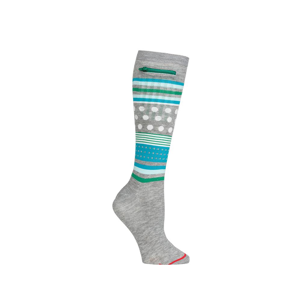 Pocket Socks®, Mixed Pattern Knee High, Womens
