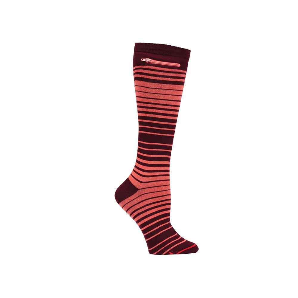 OMBRE DESIGN BURGUNDY - Womens Knee Highs