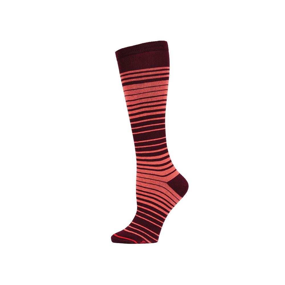 OMBRE DESIGN BURGUNDY - Womens Knee Highs