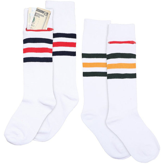 2 Pack Bundle White Sport Stripe (Small/Medium)