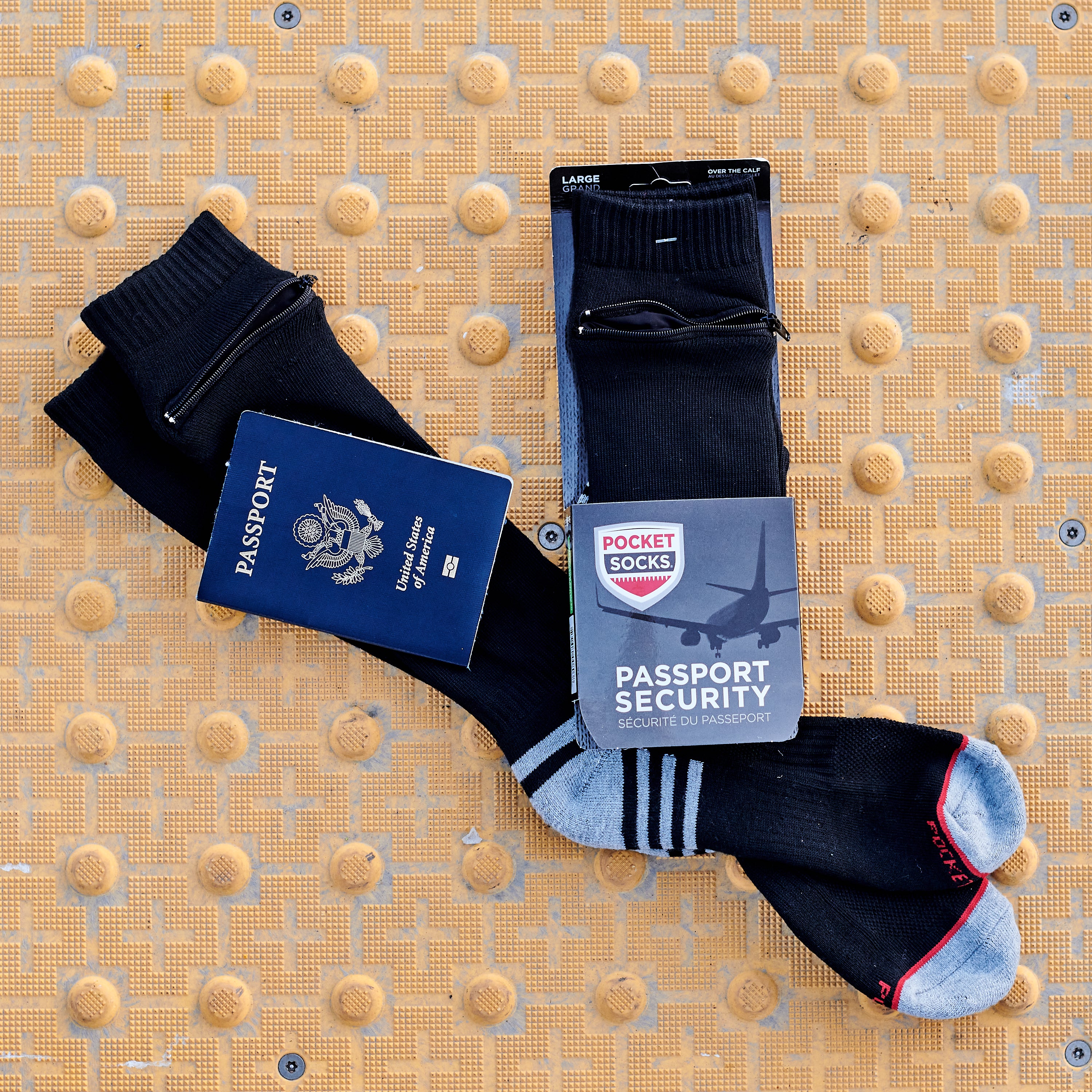 Passport Security Socks®, Black